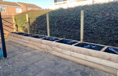 New raised beds for Stream Close Residents